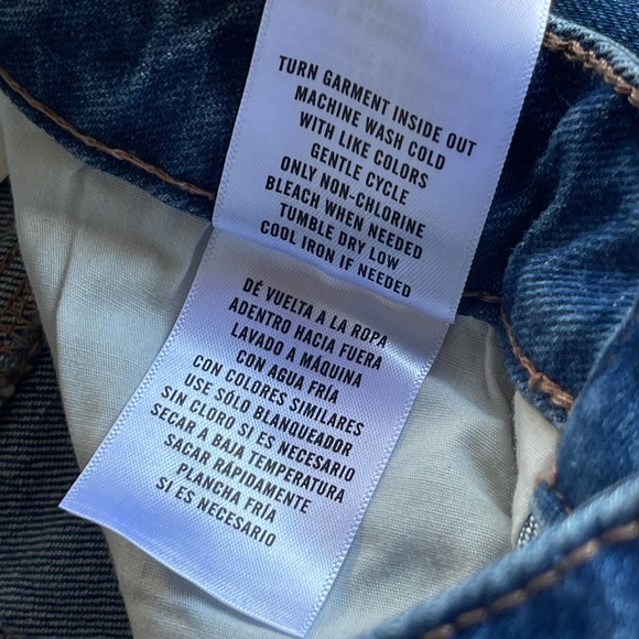 Bootbarn Cleo + Wolf Jeans Womens Size 25x27 Blue High Rise Straight Seamed NEW - Picture 10 of 15